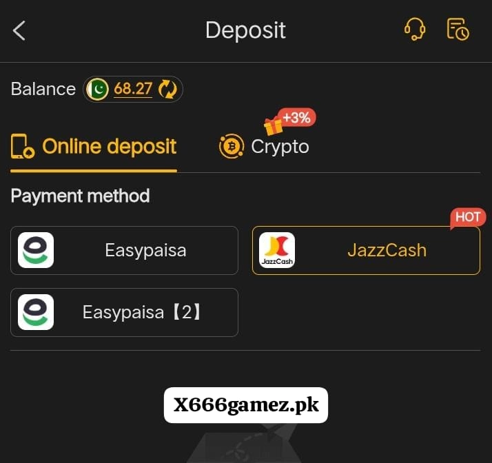 X666 Game Payment Methods